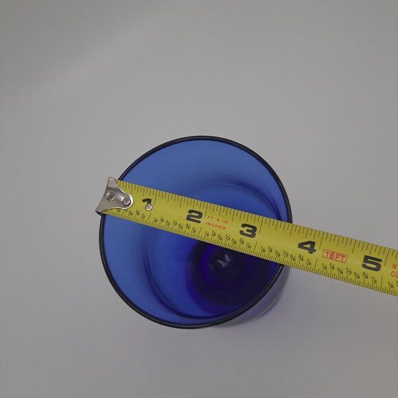 Nancy Calhoun Sapphire Blue Water Goblet - Picture 3 of 10